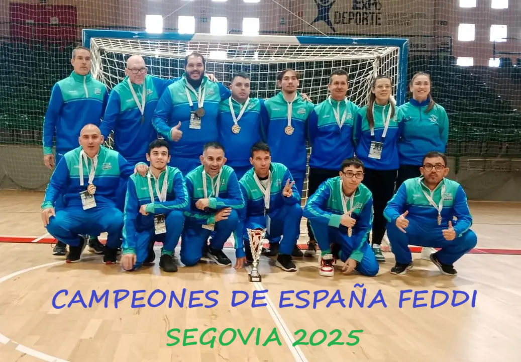 Antonio Gallardo Martínez Antonio Gallardo Martínez con el equipo de Otras Capacidades del Club Deportivo de Técnicos Al-Ándalus. Campeón de España 2025 en Segovia